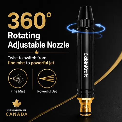3-Mode Adjustable High-Pressure Washer Nozzle